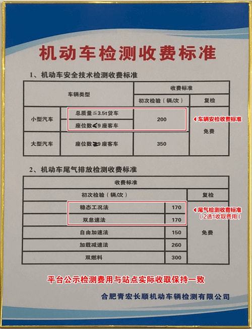 汽车年检检测费多少钱(汽车年检检测费，费用解析与注意事项)