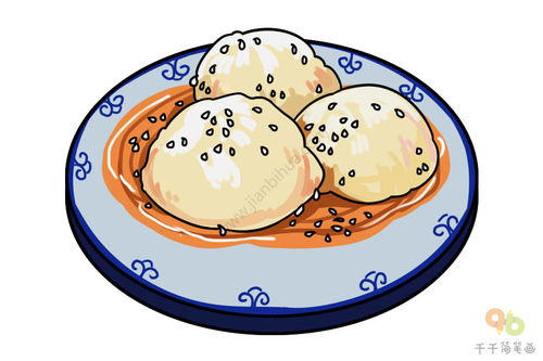 湖北美食简笔画幼儿园，手绘湖北美食风采