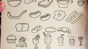 湖北美食插画教程入门图片-湖北省美食简笔画