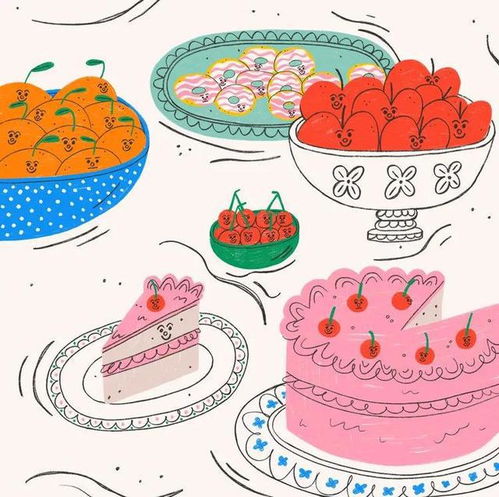 湖北美食插画入门工具图-湖北美食手抄报图片简单