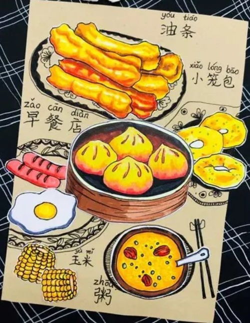 湖北美食绘画儿童创意指南，如何绘制湖北美食的生动画面