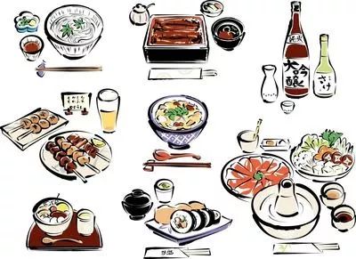 青春湖北美食手绘绘画教案