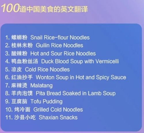 湖北美食英文介绍及翻译