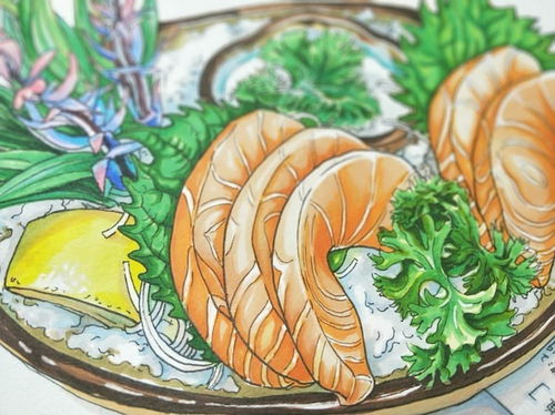 湖北美食手绘黑白图片大全集，美食与艺术的完美结合