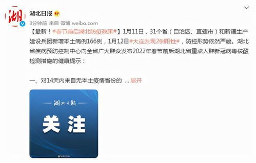 湖北旅游防疫最新规定详解，最新文件发布！