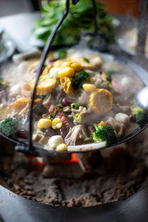 湖北美食吊锅,湖北黄冈吊锅