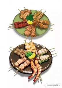 湖北美食剪纸作品图片大全,湖北美食插画