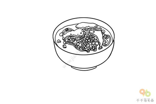 湖北美食图片特色大全简笔画,湖北美食图片特色大全简笔画彩色