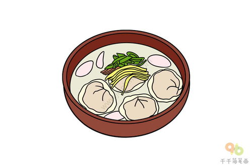 湖北美食节简笔画,湖北美食画报