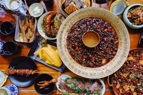 湖北美食插画风景扁平,湖北美食美景