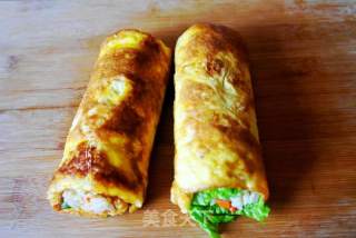 湖北美食蛋卷肉,湖北鸡蛋卷的做法大全