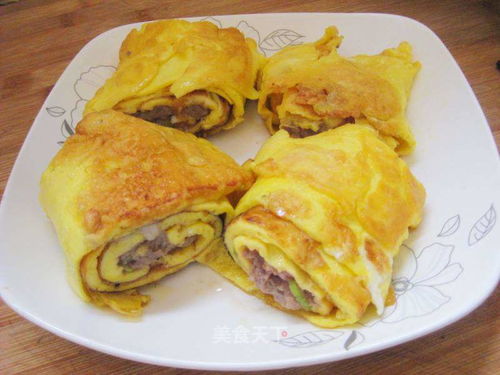 湖北美食蛋卷肉,湖北鸡蛋卷的做法大全
