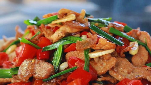 辣椒炒肉湖北美食图片真实,辣椒炒肉美食介绍