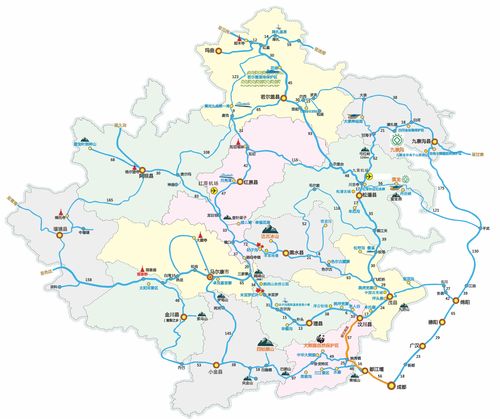 湖北湖南四川重庆旅游线路,重庆湖北旅游地图