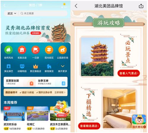 美团湖北旅游,美团的旅游