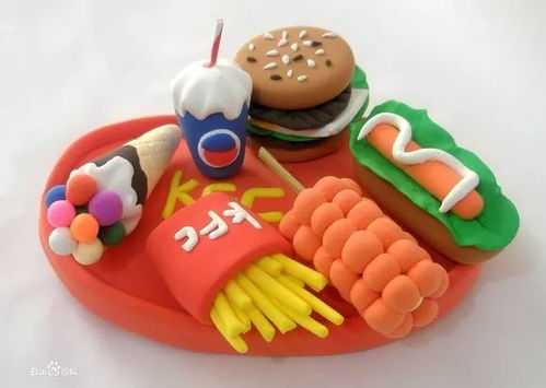 湖北美食轻粘土作品,轻粘土小吃