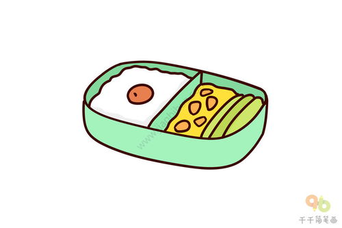 湖北美食一条街简笔画,湖北小吃简笔画