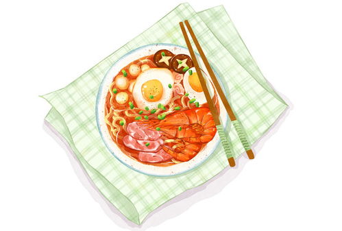 湖北美食插画临摹素材,湖北美食手绘