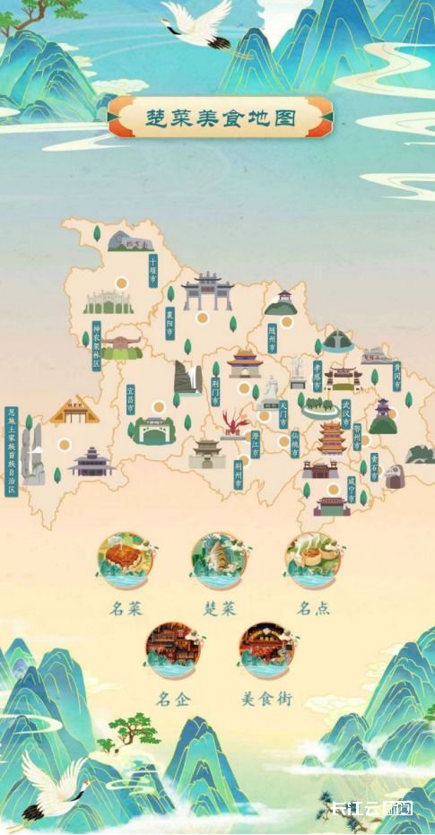 湖北美食横屏,湖北美食地图