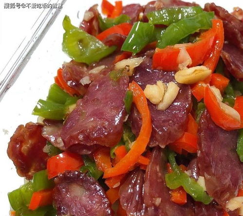 香肠炒辣椒湖北美食图片,辣香肠炒什么