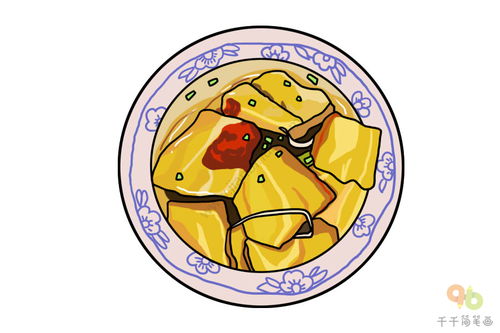 湖北美食简笔画,湖北小吃简笔画