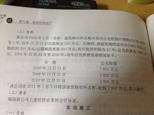 投资房产怎么做分录