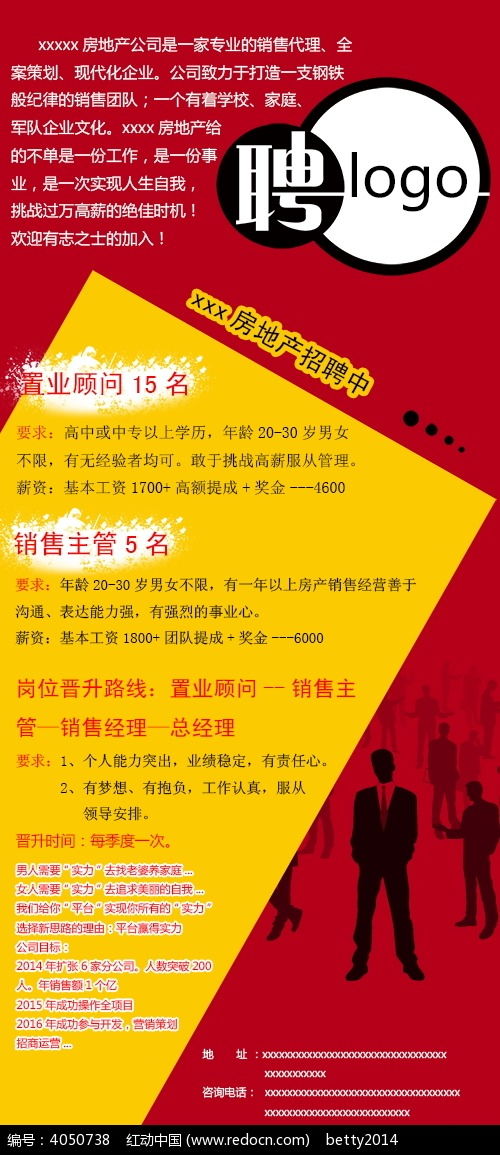 房产招聘通用模板怎么写