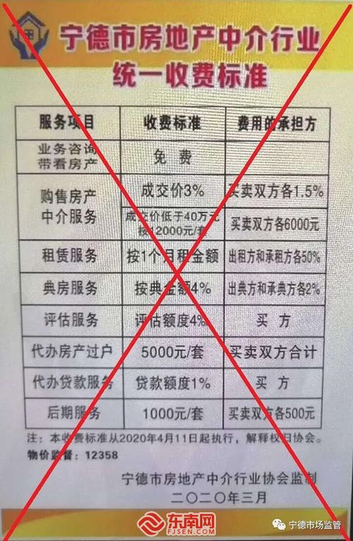 宁德房产中介怎么收费