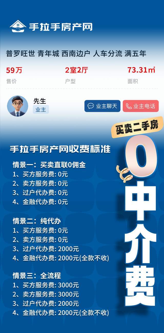 手拉手房产怎么收费