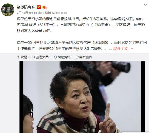 倪萍美国房产怎么处理