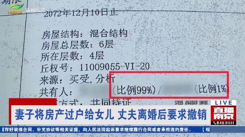 房产全给老婆怎么过户