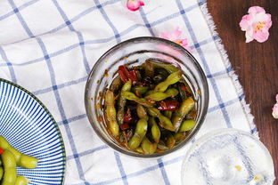 湖北美食凉拌毛豆