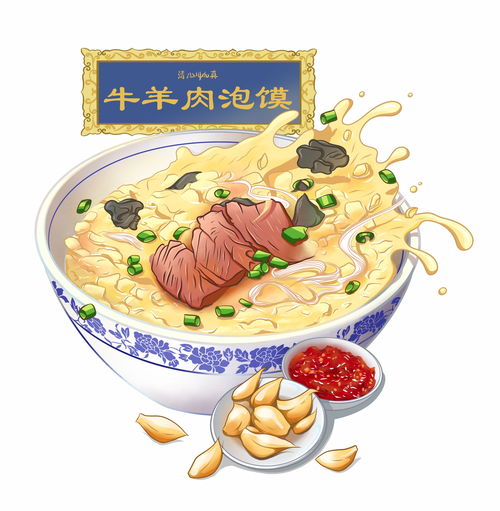 湖北美食插画场景素材图片集锦