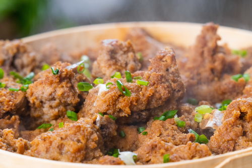 湖北美食莲藕蒸排骨