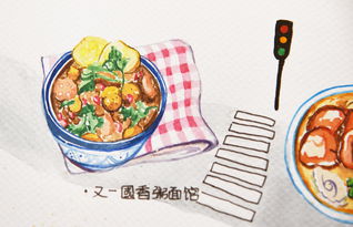 容易画的湖北美食图片手绘